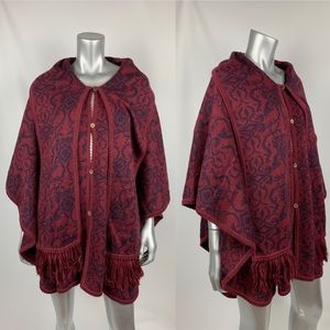 NOVICA Poncho Ruana Cape Sweater Alpaca Wool Peru